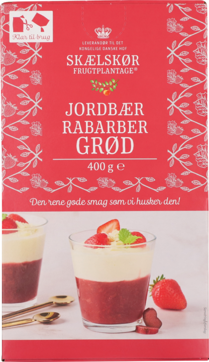 Jordbær-Rabarbergrød